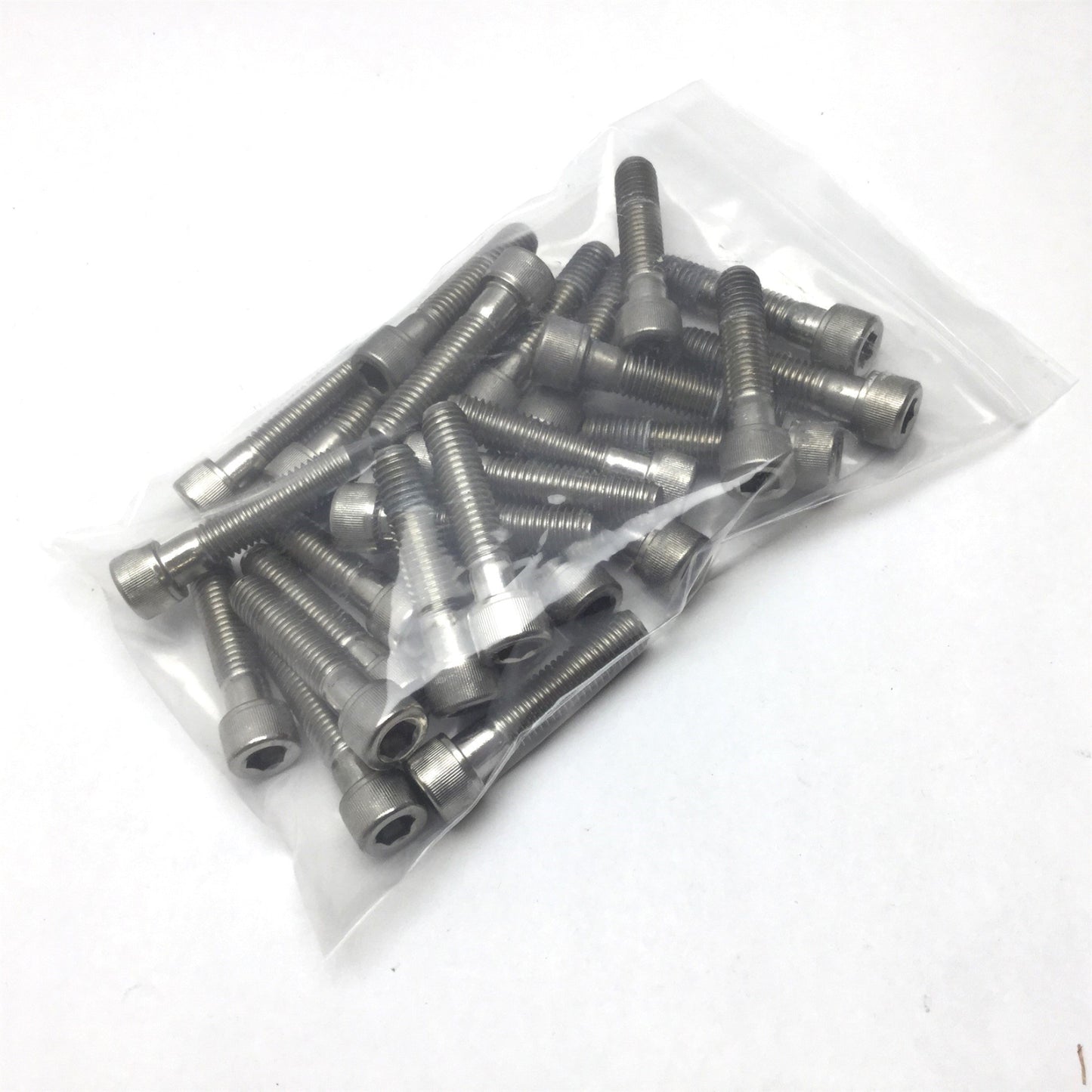 Used Lot of 28 1/2"-13 Socket Head Screws, Material 316 Stainless Steel, 1.75" Thread