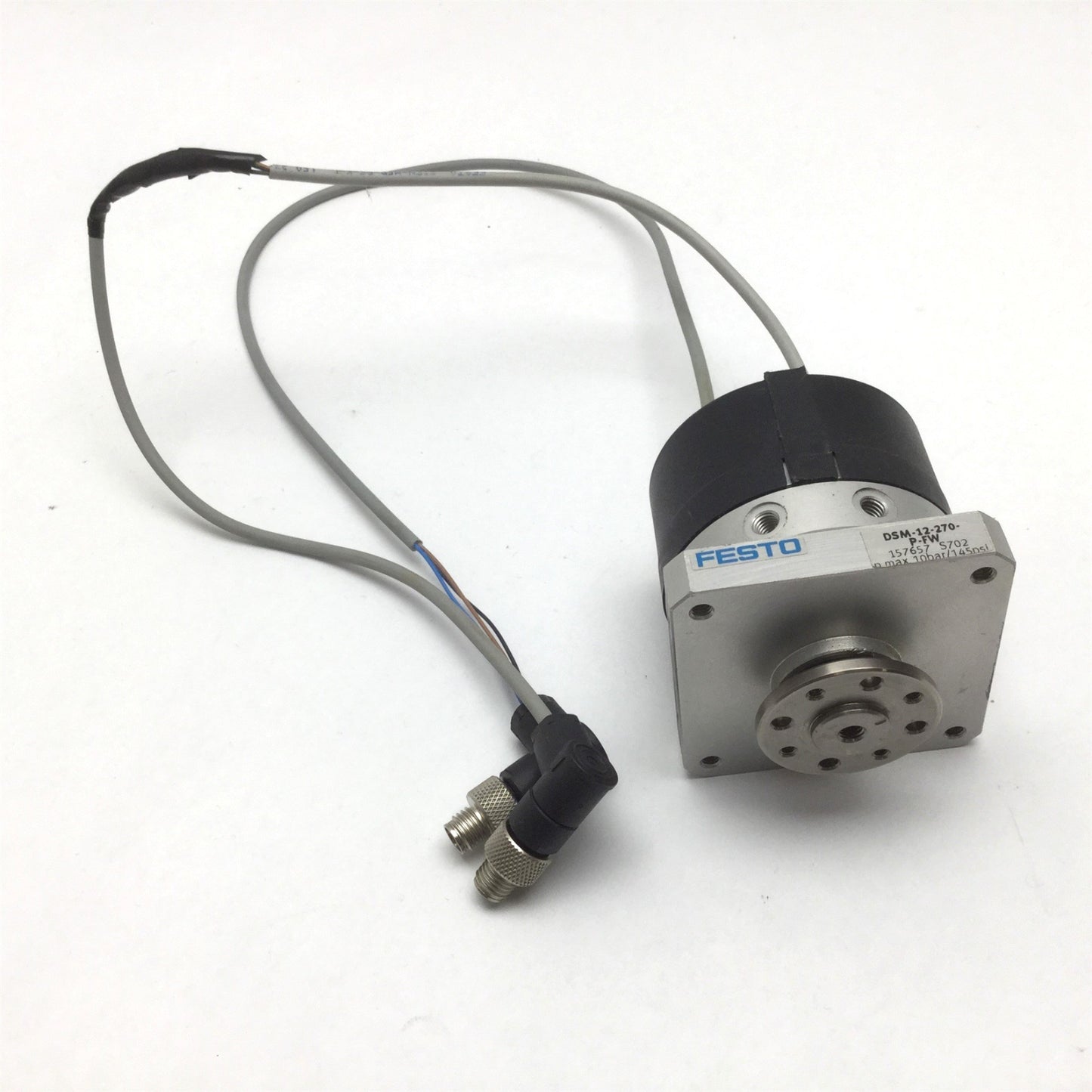 Used Festo DSM-12-270-P-FW Rotary Actuator, Bore: 12mm, Rotation: 0-270°, M5x0.8