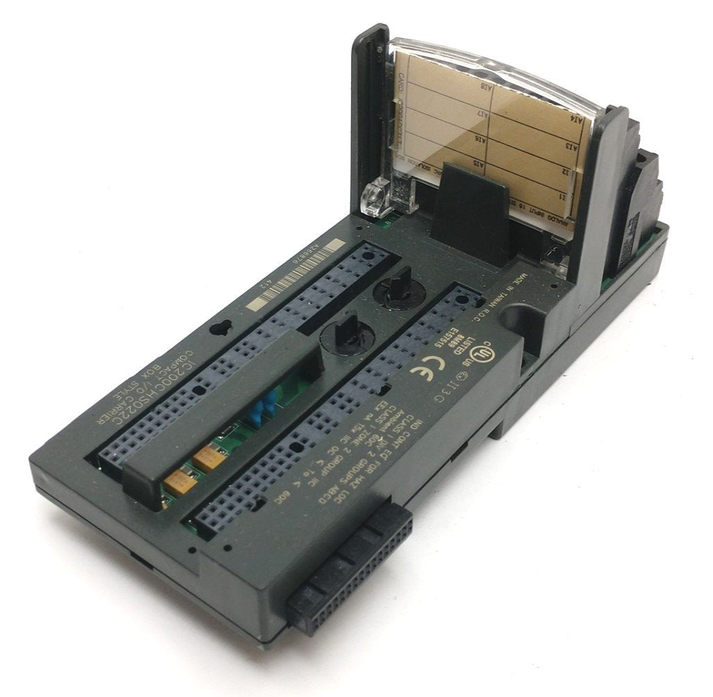 Used GE Fanuc IC200CHS022C Compact I/O Carrier Module w/ Box Style Terminals