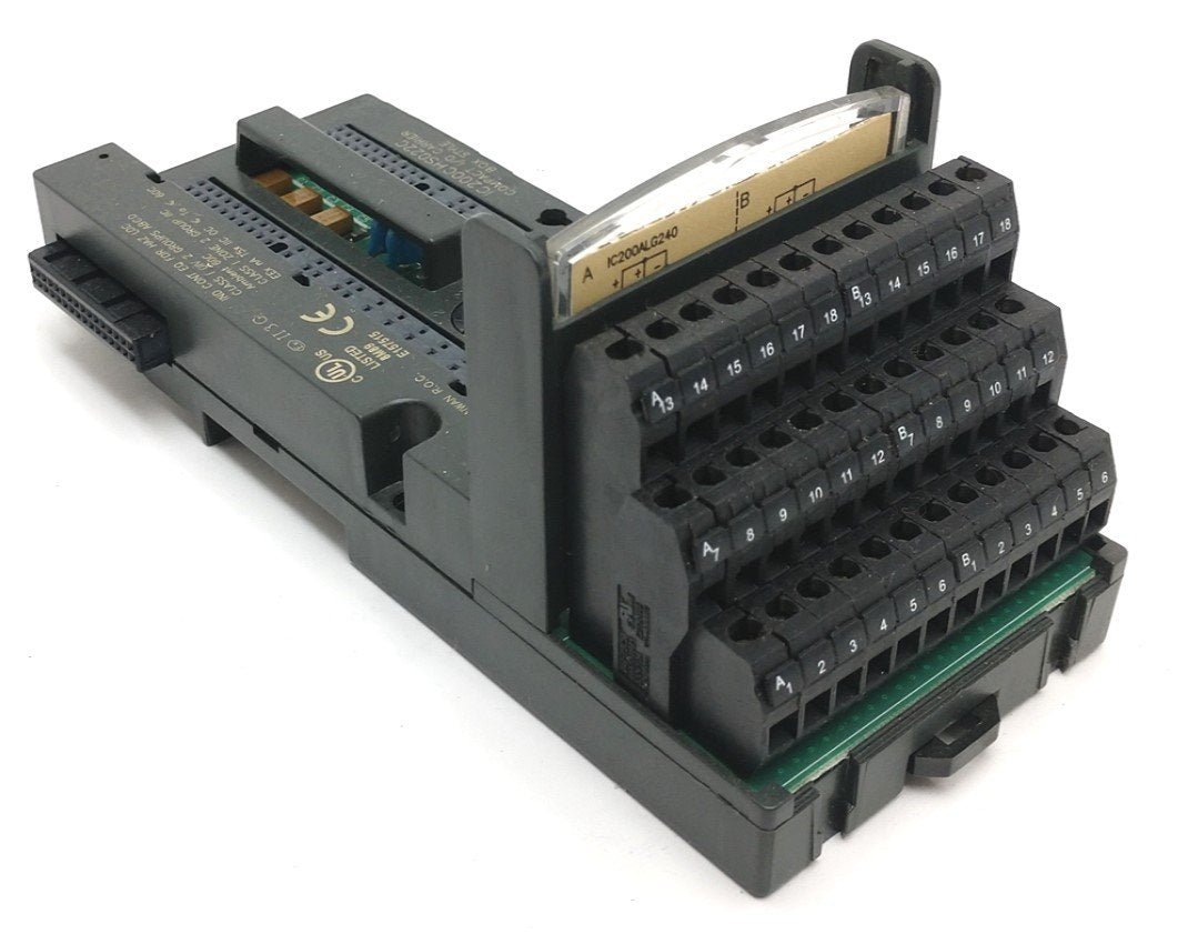 Used GE Fanuc IC200CHS022C Compact I/O Carrier Module w/ Box Style Terminals
