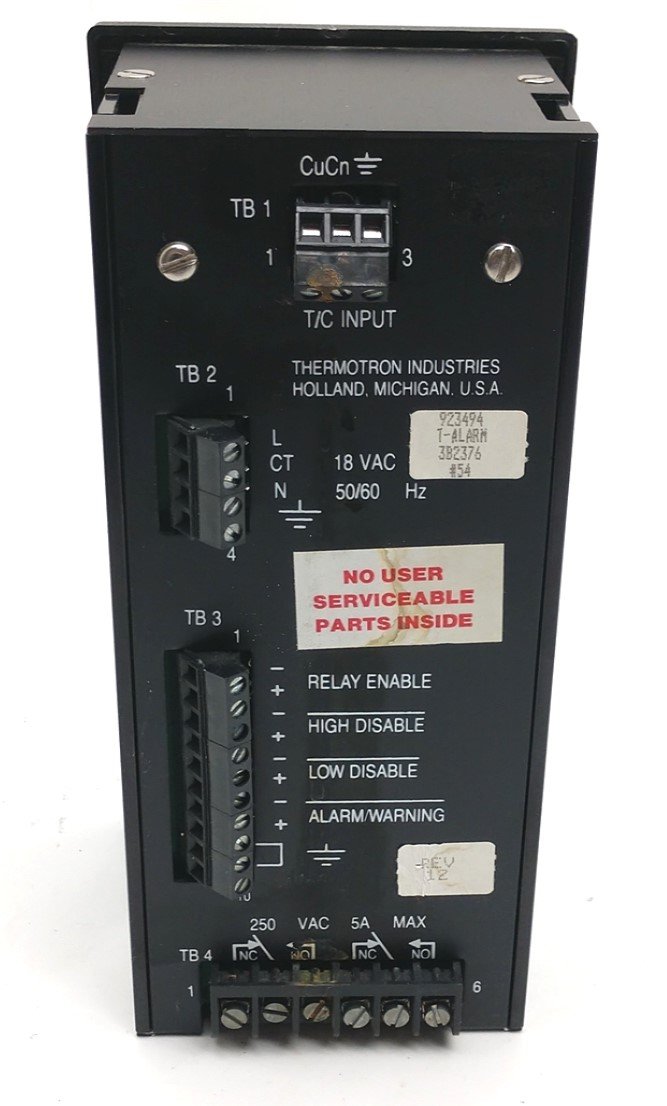 Used Thermotron 923494 Therm-Alarm, 250VAC, 5A Max, Frequency: 50/60Hz *Corrosion*