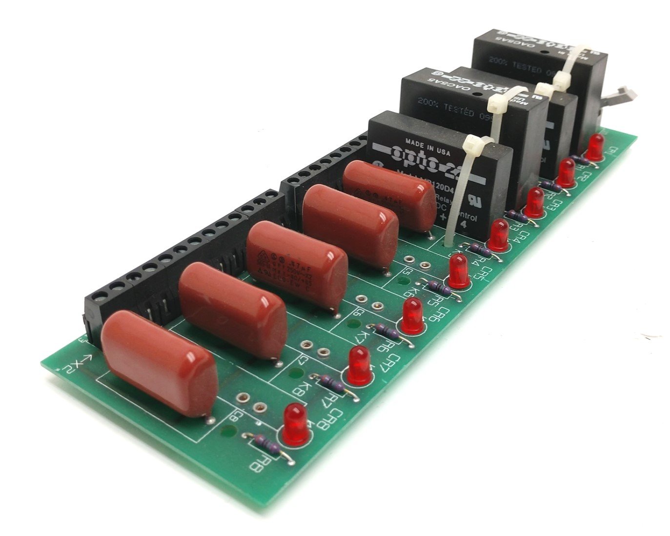 Used Thermotron 799424 2243 8 Event Relay Board, With 4 Relays, 2x OAC5A5, 2x MP120D4