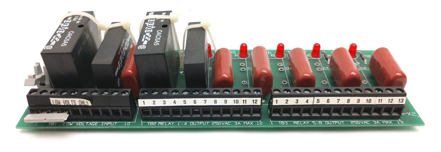 Used Thermotron 799424 2243 8 Event Relay Board, With 4 Relays, 2x OAC5A5, 2x MP120D4
