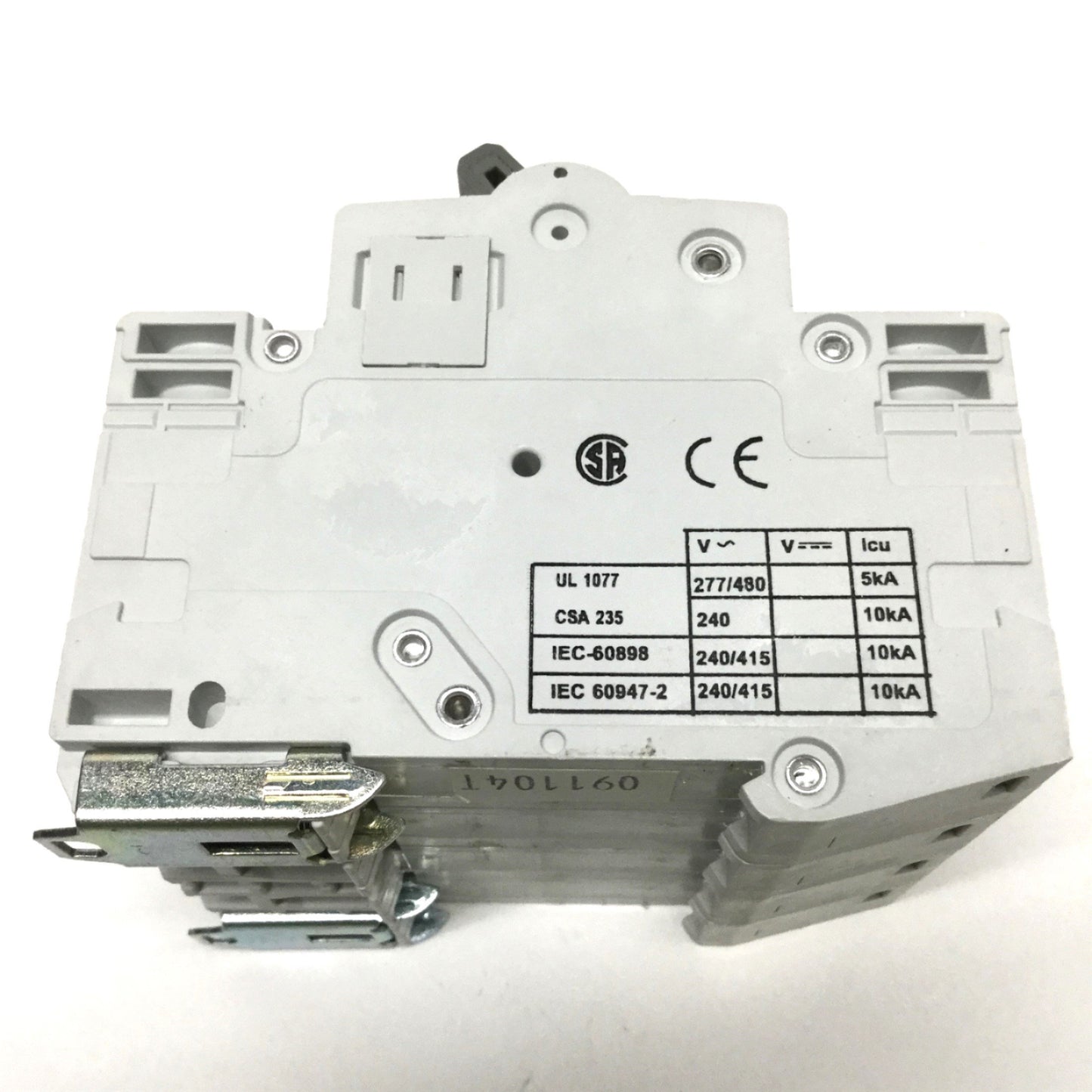 New – Open box Cutler Hammer WMS4C20 Circuit Breaker 4-Pole, 415VAC 20A Rating, DIN Rail Mount