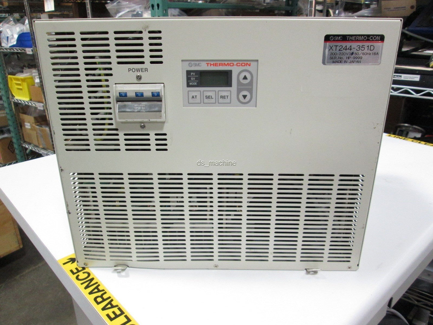Used SMC XT244-351D Thermo-Con Chiller Controller, 200-220VAC, For INR-244 Bath