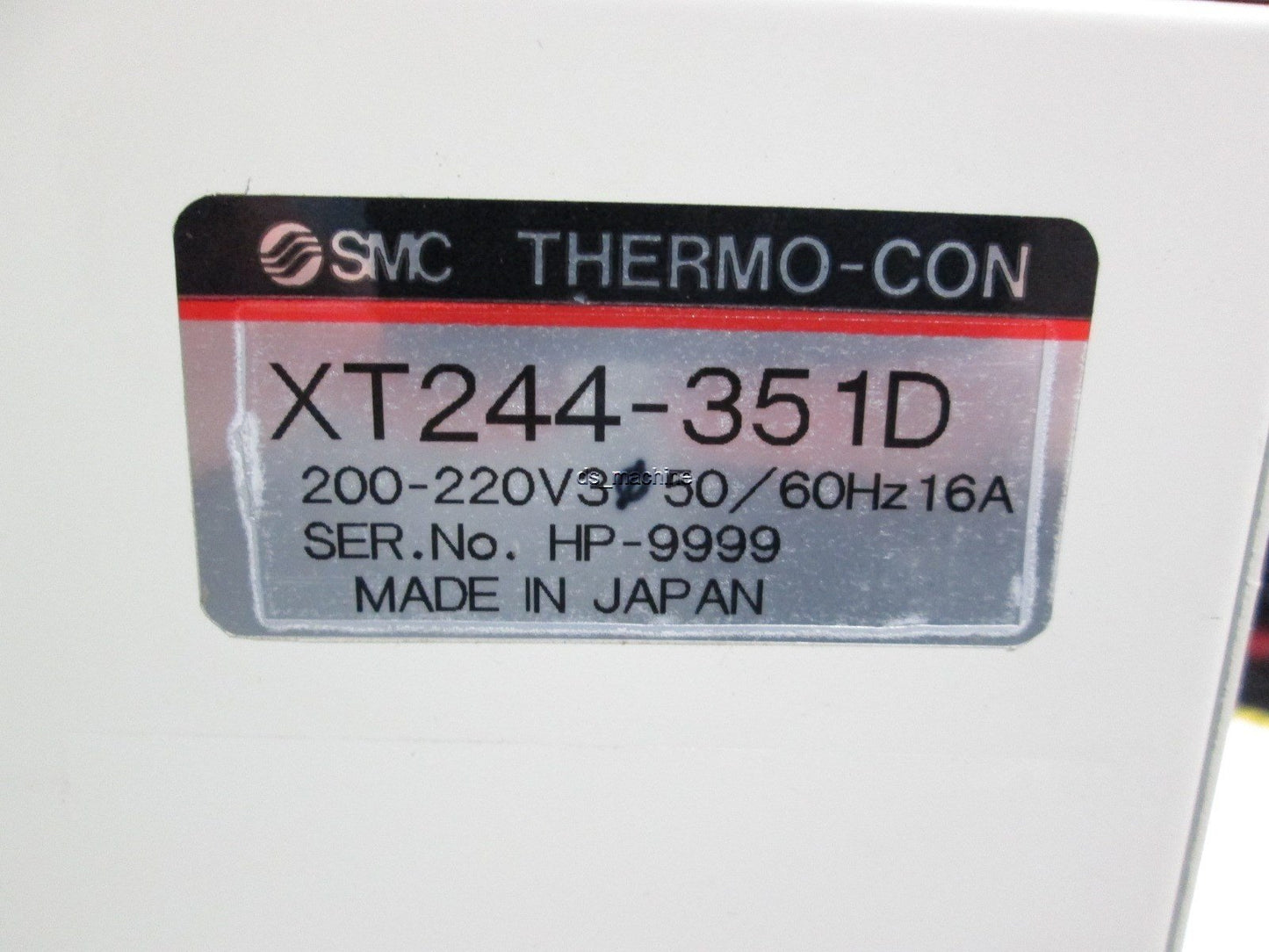 Used SMC XT244-351D Thermo-Con Chiller Controller, 200-220VAC, For INR-244 Bath