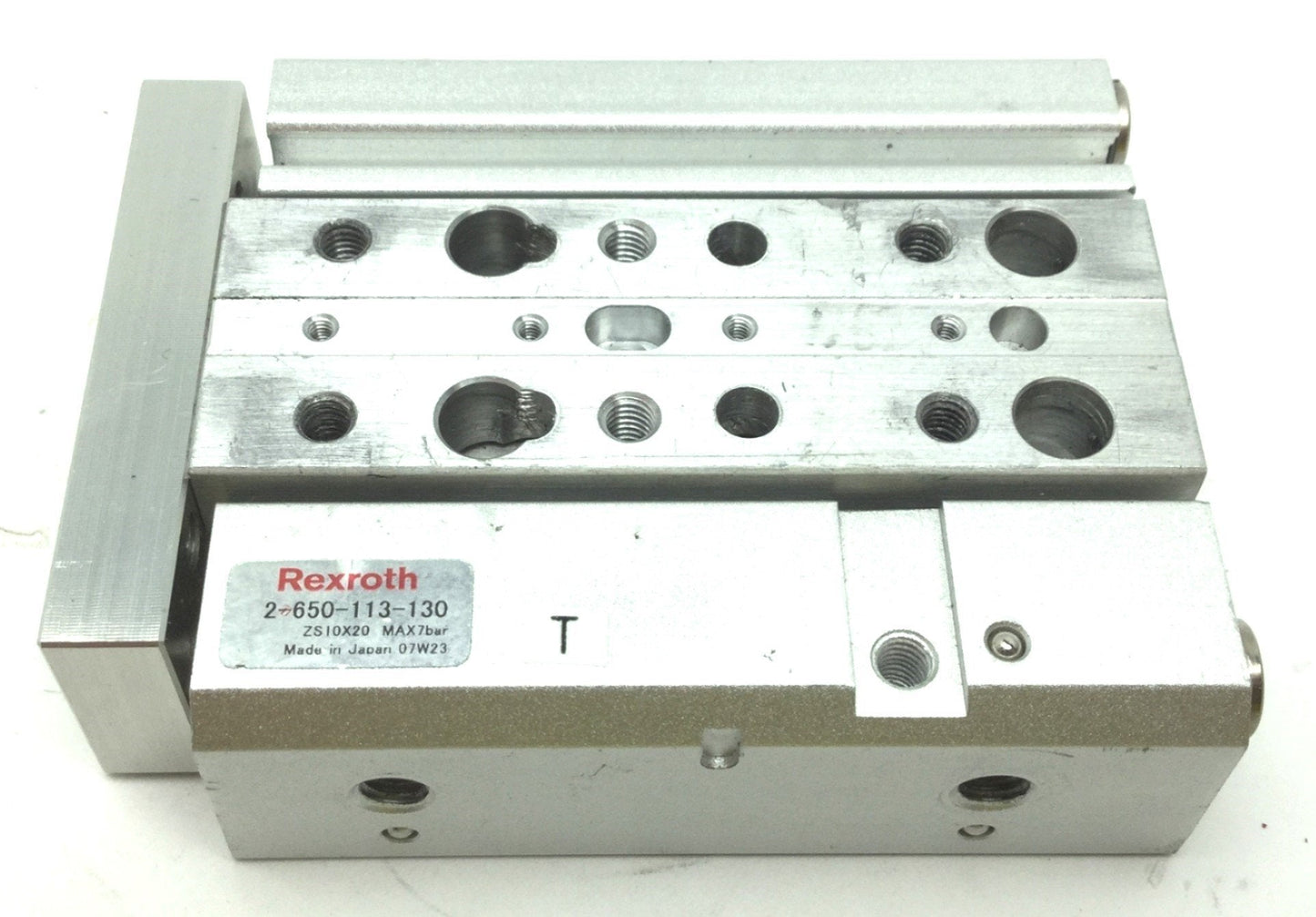 Used Rexroth 2-650-113-130 Double Acting Pneumatic Air Cylinder 20mm Travel 7 Bar Max