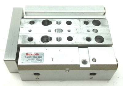Used Rexroth 2-650-113-130 Double Acting Pneumatic Air Cylinder 20mm Travel 7 Bar Max
