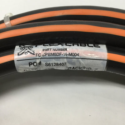 New – Open box Flex FC-CPBM6DF-16-M004 Kinetix TLY Series Motor Cable, Power/Brake Leads, 4m
