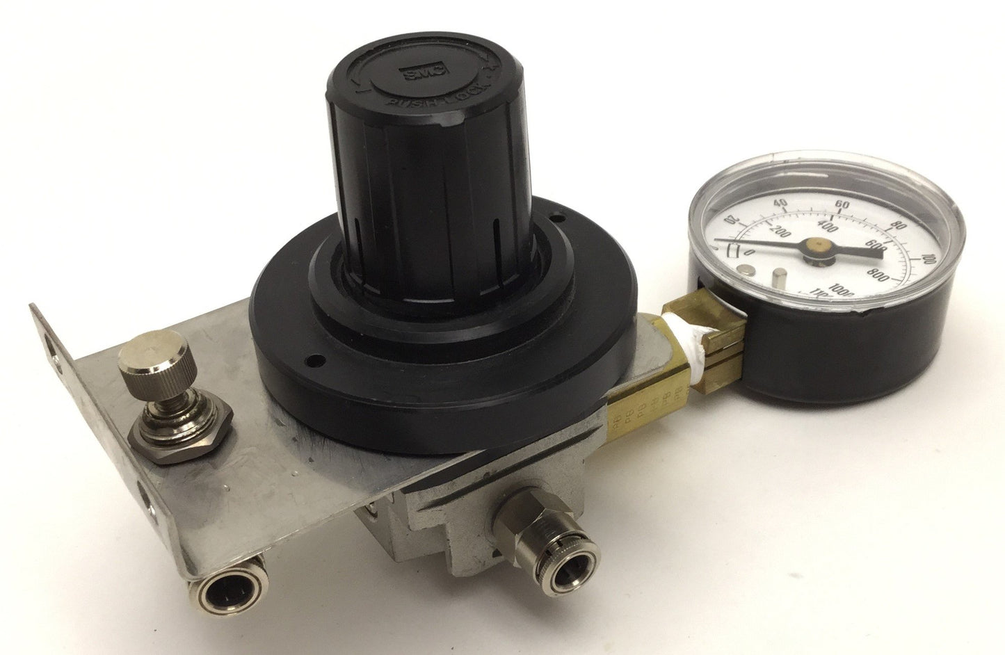 Used SMC NAR2000 Pneumatic Regulator With Ashcroft Pressure Gauge, Pressure: 7-120PSI