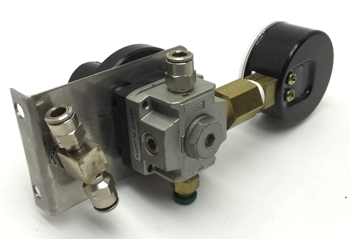 Used SMC NAR2000 Pneumatic Regulator With Ashcroft Pressure Gauge, Pressure: 7-120PSI