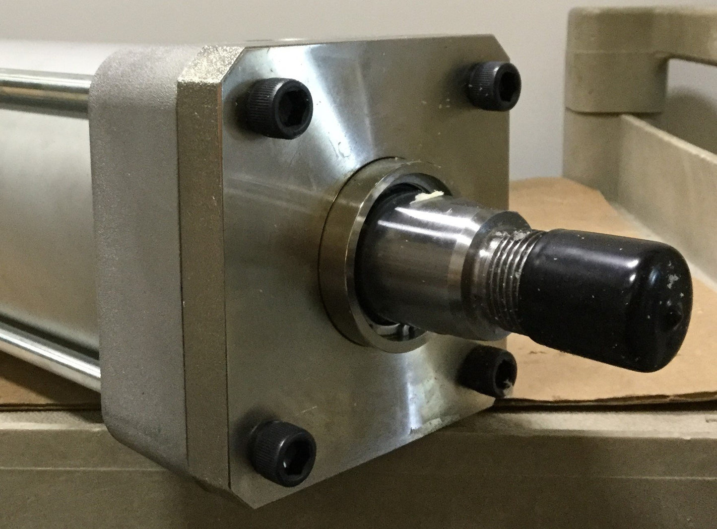 New SMC NCDA1R400-2000N-XB5 Tie Rod Air Cylinder 4" Bore, 20" Stroke Side Tapped