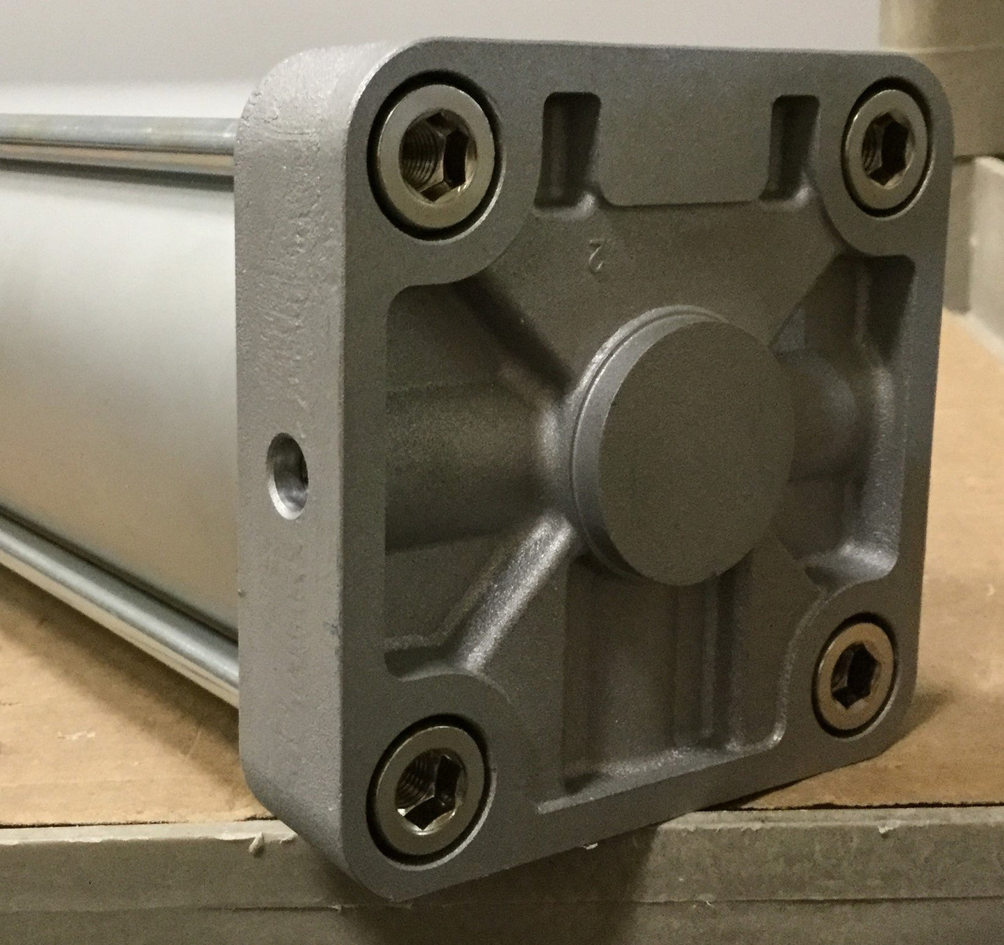 New SMC NCDA1R400-2000N-XB5 Tie Rod Air Cylinder 4" Bore, 20" Stroke Side Tapped