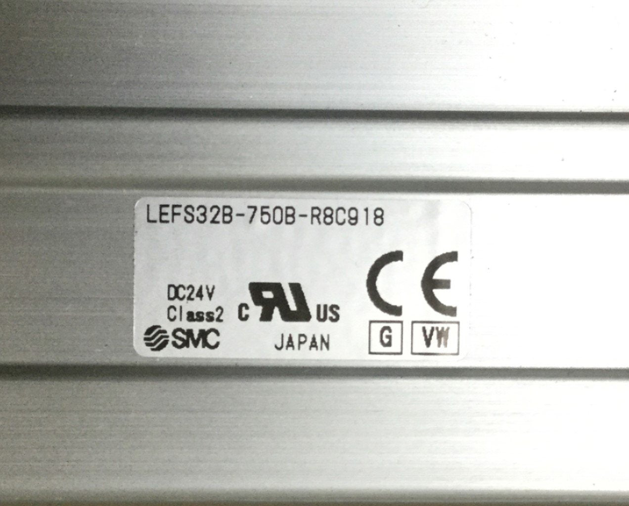 Used SMC LEFS32B-750B-R8C918 Ball Screw Drive Actuator Step Motor 750 Stroke 8mm Lead
