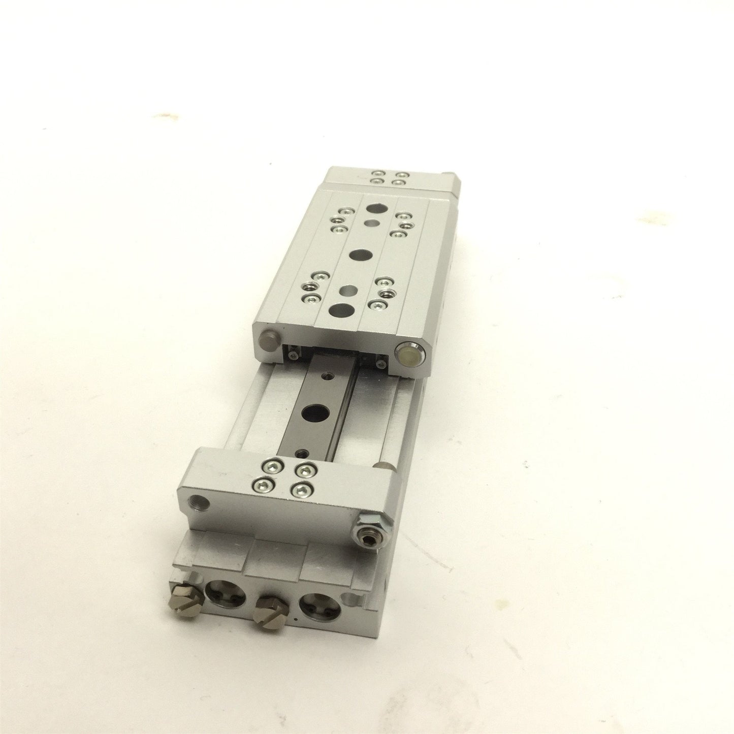Used SMC MXW8-50 Pneumatic Slide Table Bore:8mm Stroke:50mm Double Acting 0.7MPa Max