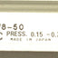 Used SMC MXW8-50 Pneumatic Slide Table Bore:8mm Stroke:50mm Double Acting 0.7MPa Max