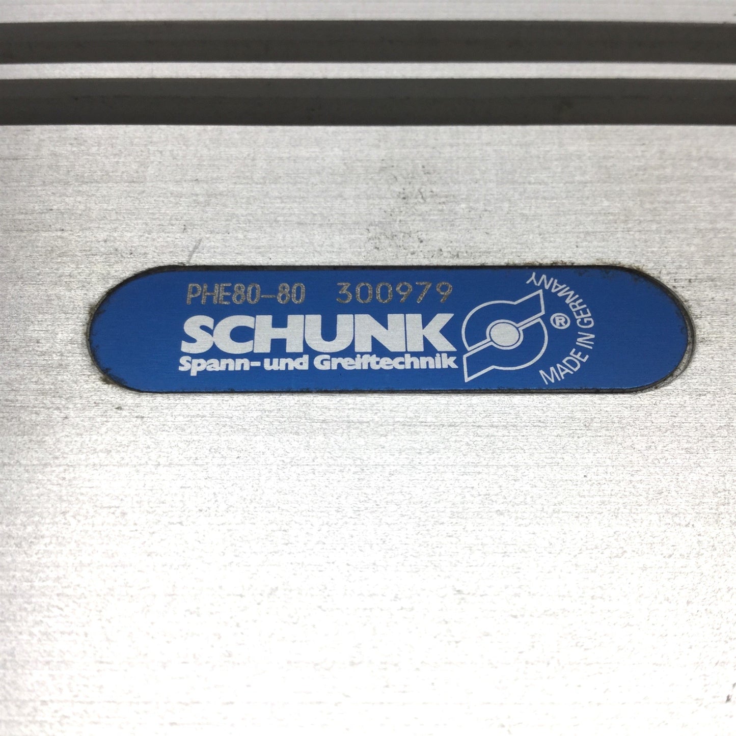 Used Schunk PHE80-80 300979 Pneumatic Linear Slide Cylinder, Stroke: 70mm, M5x0.8