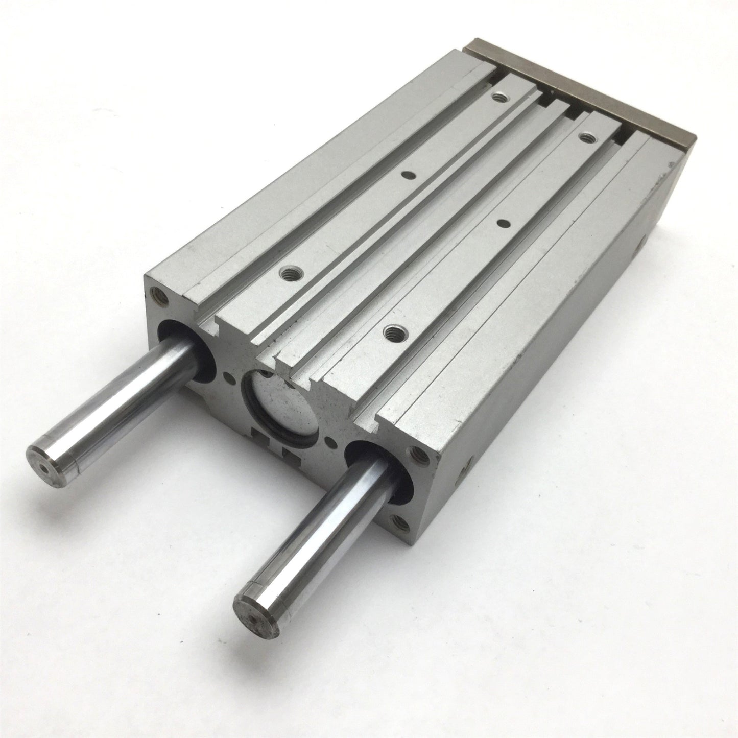 Used SMC MGPL25-125-Y7BWV Compact Guide Cylinder, Spring Return, Stroke: 125mm