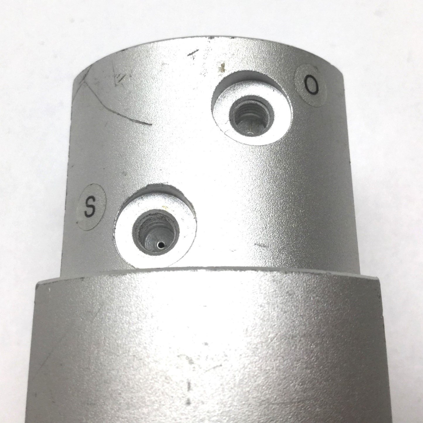 Used SMC MHQJ2-20DS Pneumatic Gripper, Bore: 20mm, Stroke: 10mm, Ports: M5x0.8