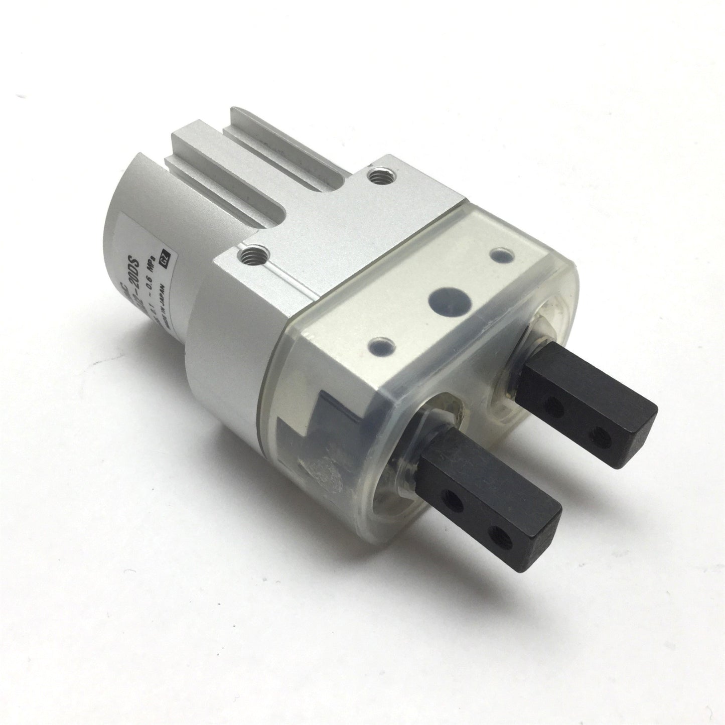 New – Open box SMC MHQJ2-20DS Pneumatic Gripper, Stroke: 10mm, Bore: 20mm, Ports: M5x0.8