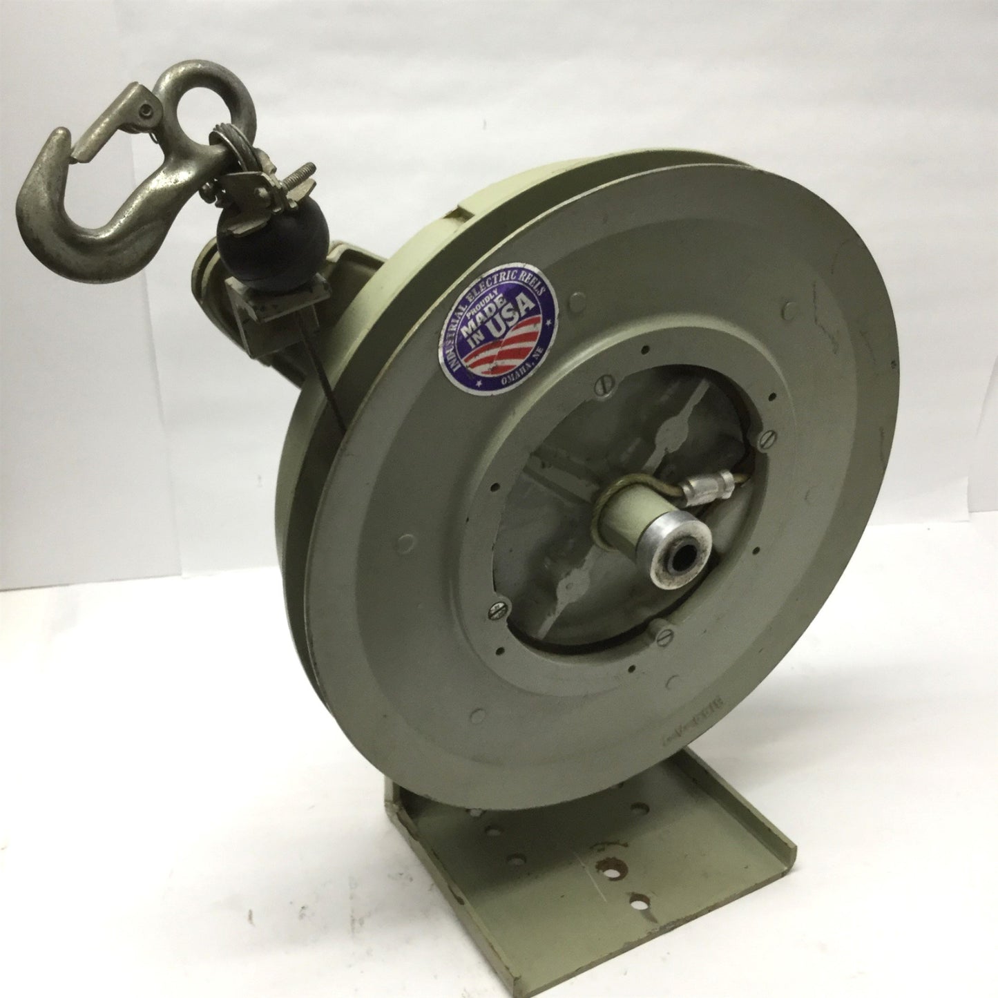 Used Industrial Electric CL4TR Torque Spring Reel Powereel 5-23lb Balancer 31Ft Cable