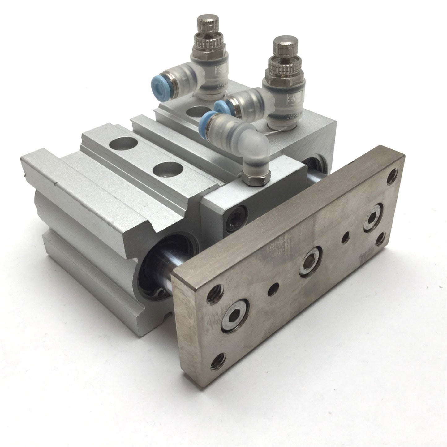 Used SMC 13-MGPL25-20 Compact Guide Cylinder, Bore: 25mm, Stroke: 20mm, 1.0MPa Max