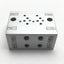 New Lot of 3 SMC VV4QD15-02M5 Manifold Block, 2-Stations, Ports: Rc 1/8 M5x0.8