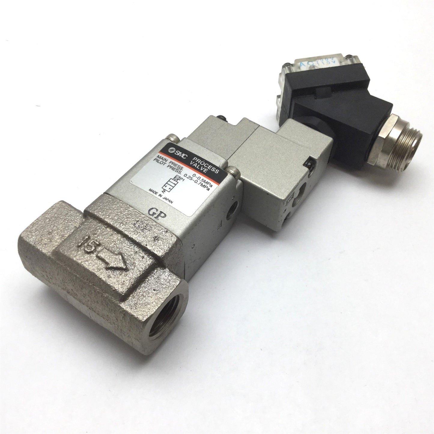 Used SMC V0301-003TZ-X302 Solenoid Valve with VNC211A-UIB9903 Process Valve