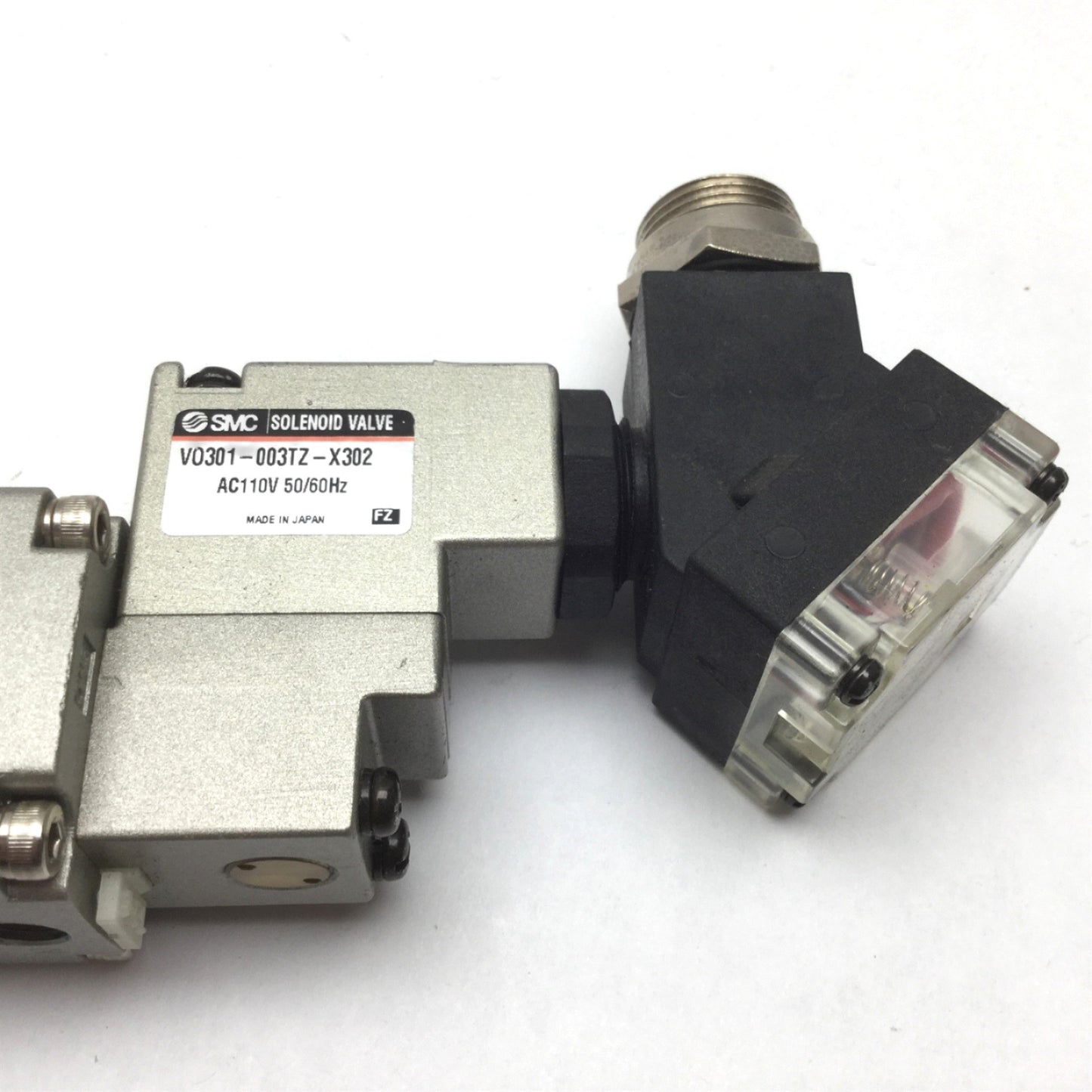 Used SMC V0301-003TZ-X302 Solenoid Valve with VNC211A-UIB9903 Process Valve