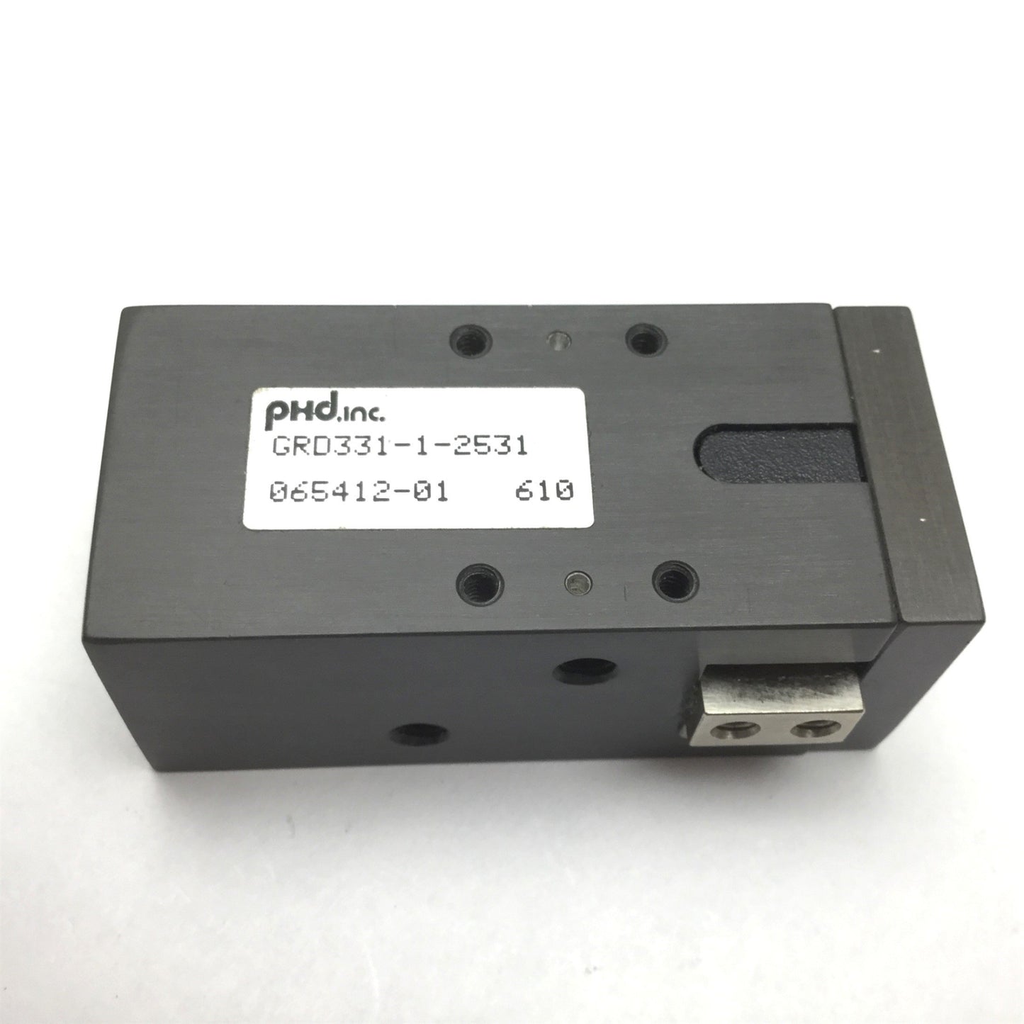 Used Phd GRD331-1-2531 Parallel Gripper, Bore: 20mm, Jaw Travel: 3.75mm, M5x0.8