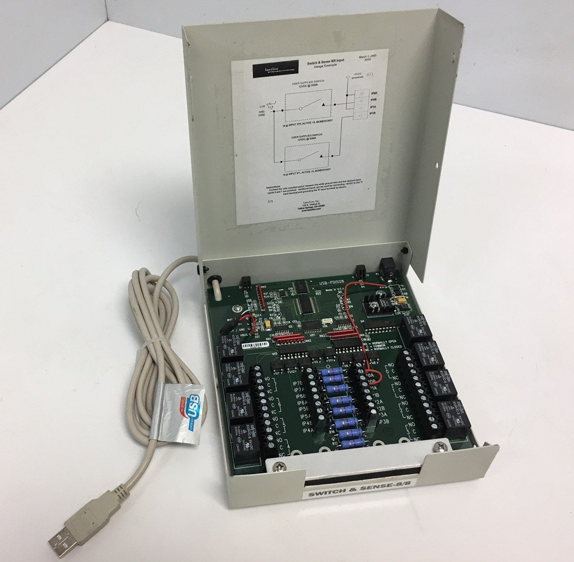 Used Measurement Advantage Series Controller Breakout Board Interface USB-PDIS08