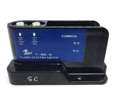 New Air Logic F-4000-20 Fluid/Electric Switch, Contacts: 1 NO 1 NC