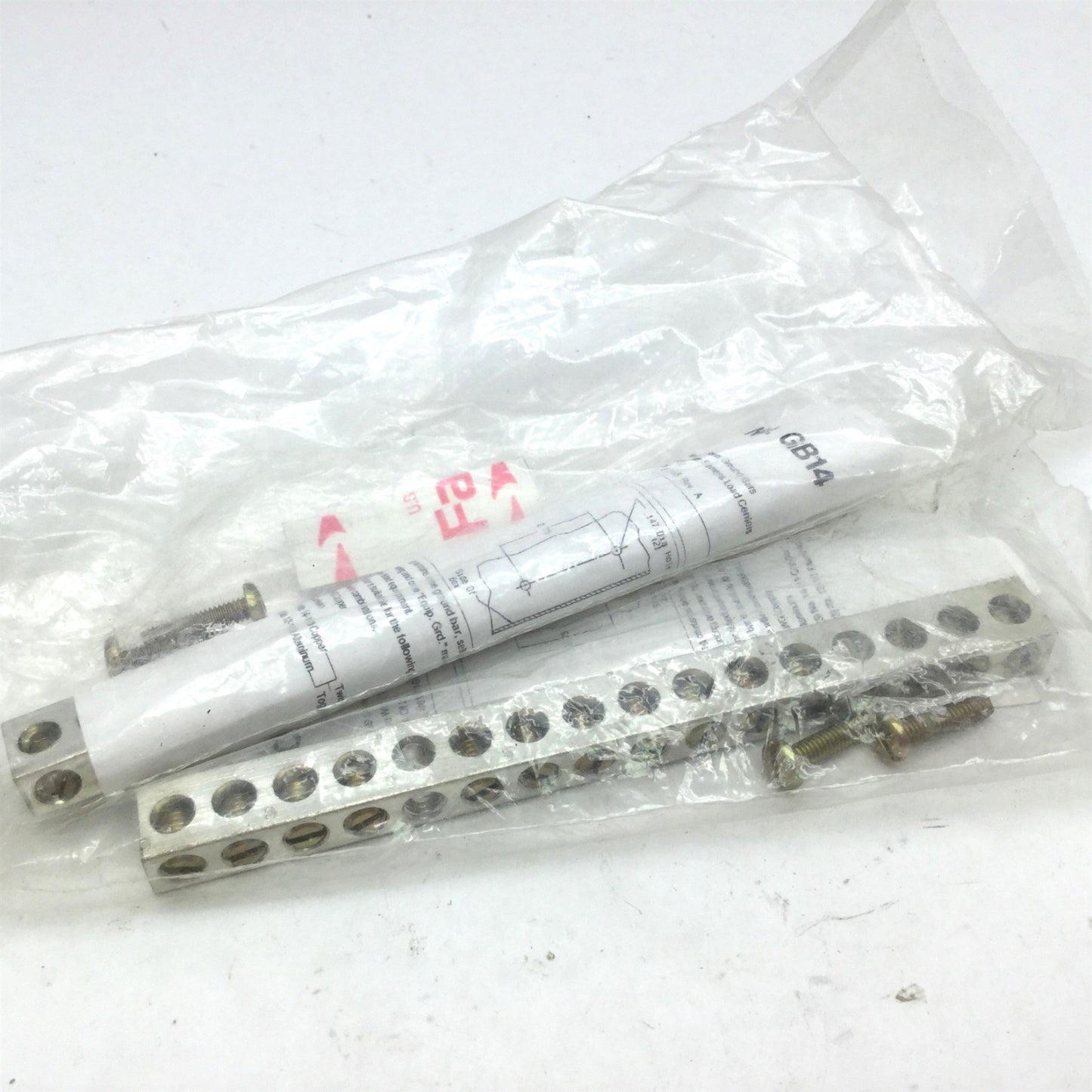 New Lot of 2 New Siemens GB14 Ground Bar Kits, 14 Connection Points
