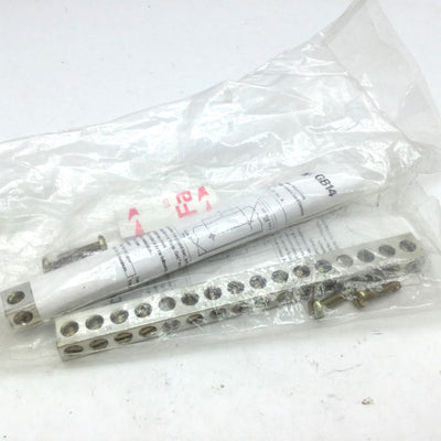New Lot of 2 New Siemens GB14 Ground Bar Kits, 14 Connection Points