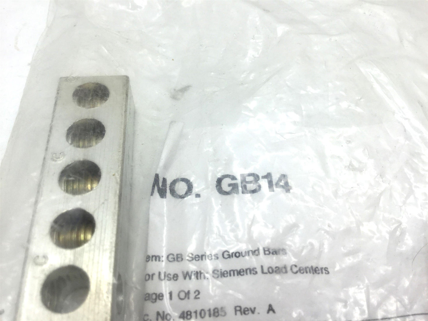 New Lot of 2 New Siemens GB14 Ground Bar Kits, 14 Connection Points