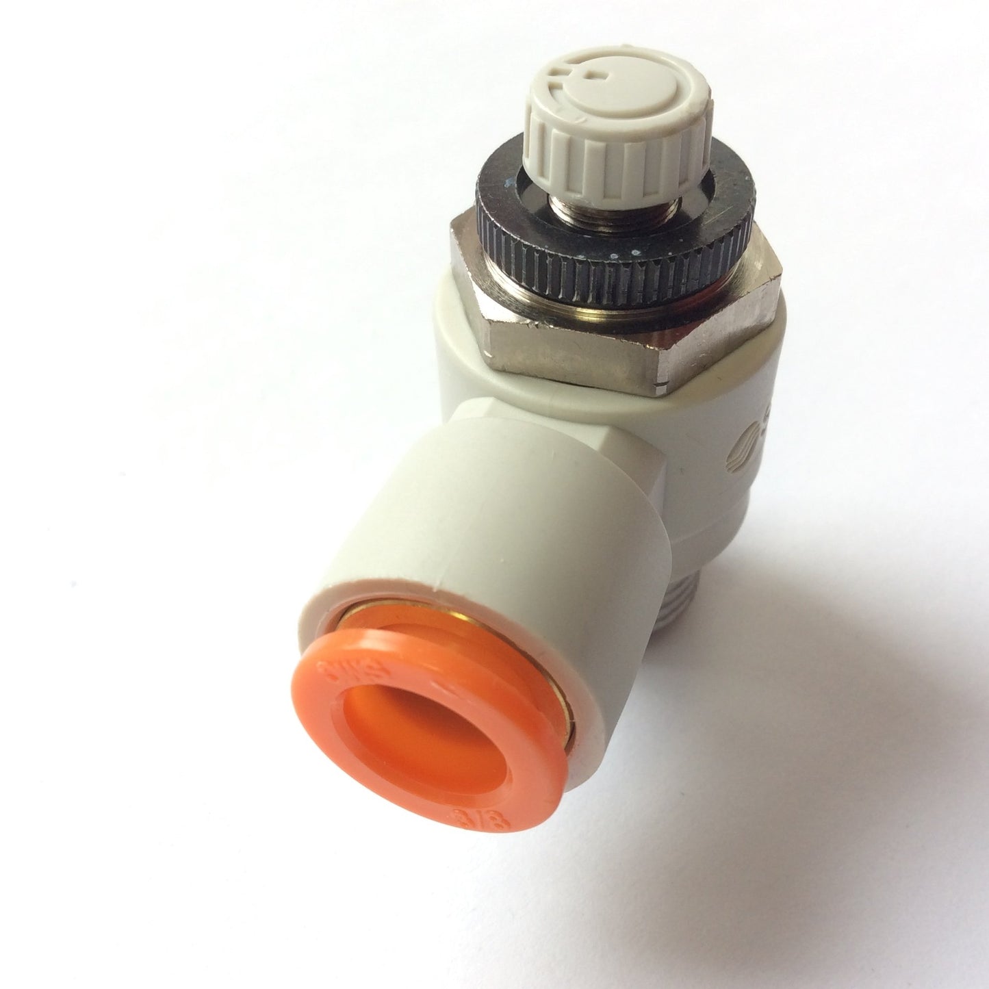 New – Open box Lot of 5 SMC AS3211F-N03-11S-J Pneumatic Flow Control Elbow Fitting 3/8" x 3/8"