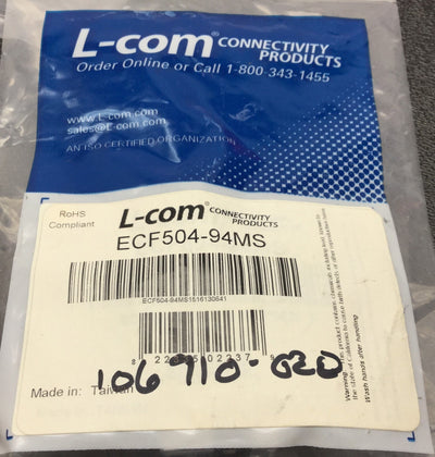 New Lot of 7 New L-Com ECF504-94MS Firewire Cable Connector Adapter