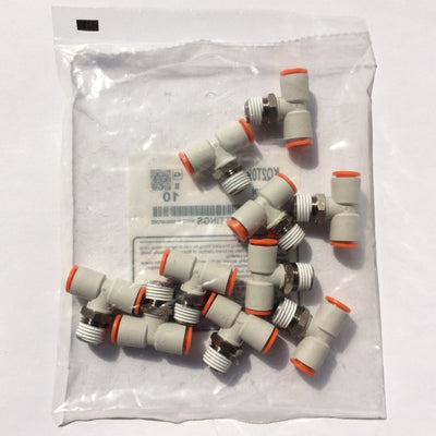 New Lot of 10 SMC KQ2T09-35NS Pneumatic Branch Tee Fitting 5/16" Tube x 1/4" NPT