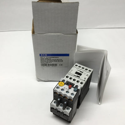 New Other Eaton XTAE009B10A010 3-Pole Motor Starter DOL 9A, 1NO 6-10A, 110-120VAC Coil