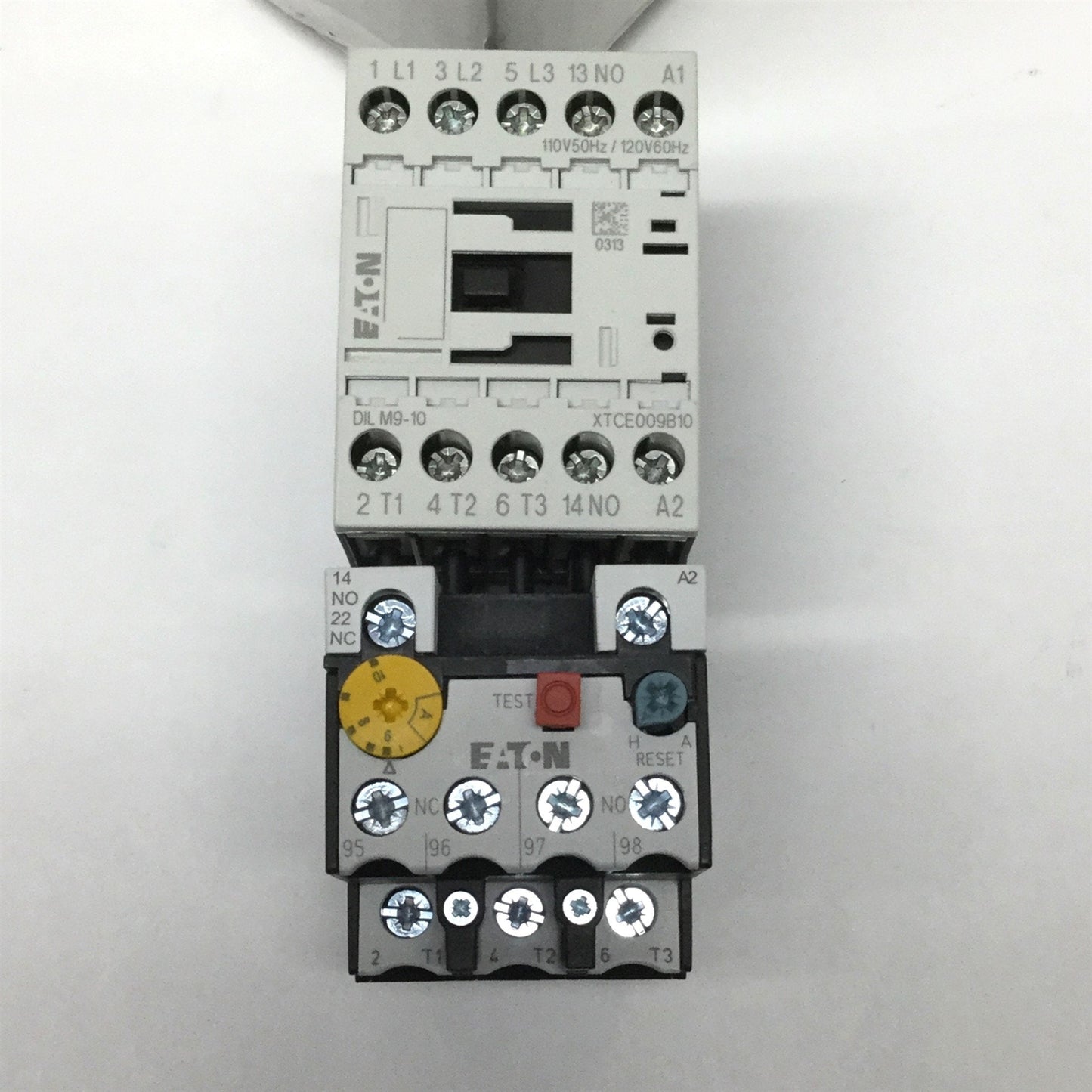 New Other Eaton XTAE009B10A010 3-Pole Motor Starter DOL 9A, 1NO 6-10A, 110-120VAC Coil