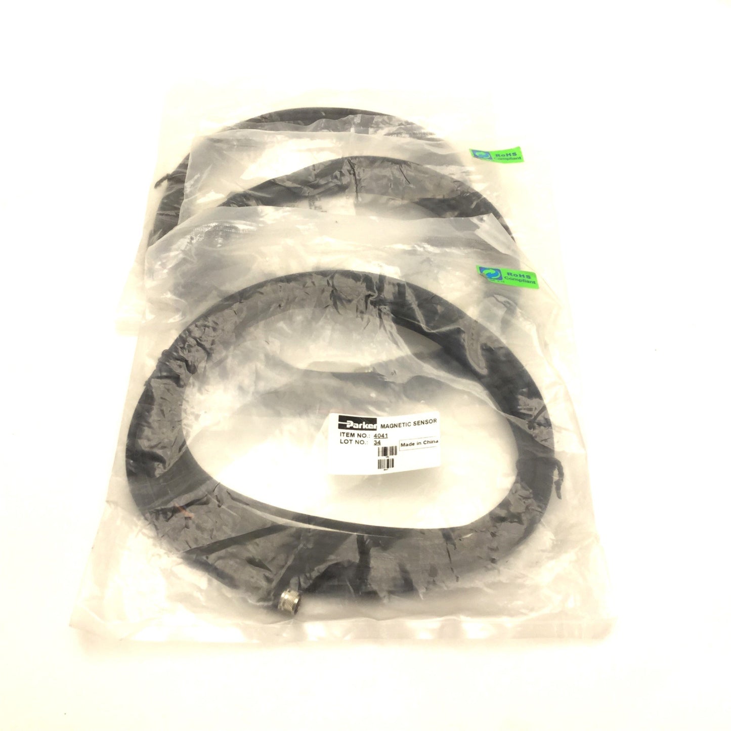 New Lot of 3 Parker 4041 Quick Connector Magnetic Sensor Cable, 3-Pin Female