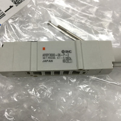 New SMC ARBY3000-06-P-2 Solenoid Interface Pressure Regulator w/Gauge 0-1MPa, SY3000