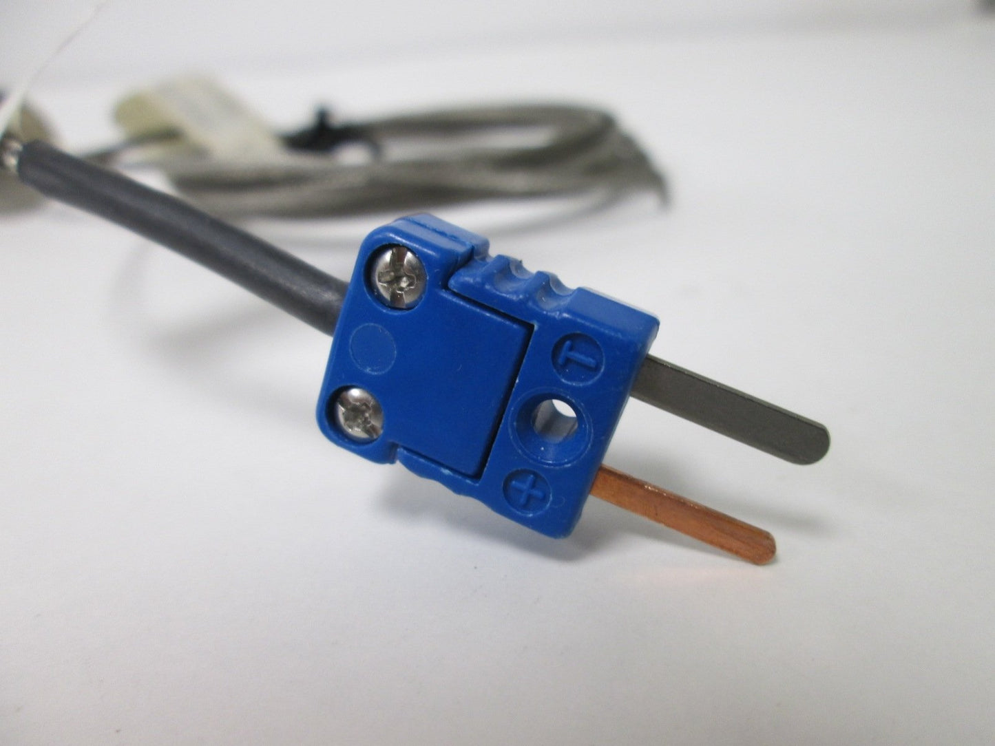 Used Watlow 25DTUGR096F 25 Flange Thermocouple, 8" Long x 3/16" Diameter, Type T