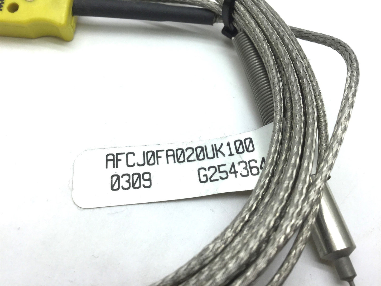 Used Watlow AFCJ0FA020UK100 MI Thermocouple, Type K, 100", Mini Plug Probe 2"