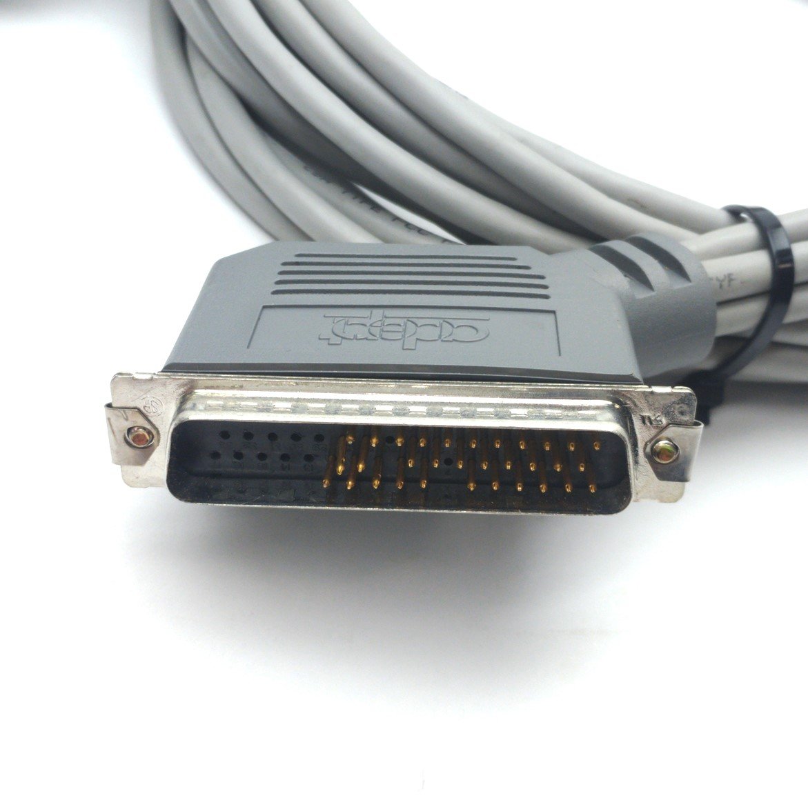 Used Adept 10330-11145 Rev. A VJI Amp Robot Cable Assembly, DB50 to 4x DB15, 7' Long