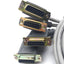 Used Adept 10330-11145 Rev. A VJI Amp Robot Cable Assembly, DB50 to 4x DB15, 7' Long