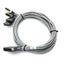 Used Adept 10330-11145 Rev. A VJI Amp Robot Cable Assembly, DB50 to 4x DB15, 7' Long