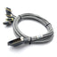 Used Adept 10330-11145 Rev. A VJI Amp Robot Cable Assembly, DB50 to 4x DB15, 7' Long
