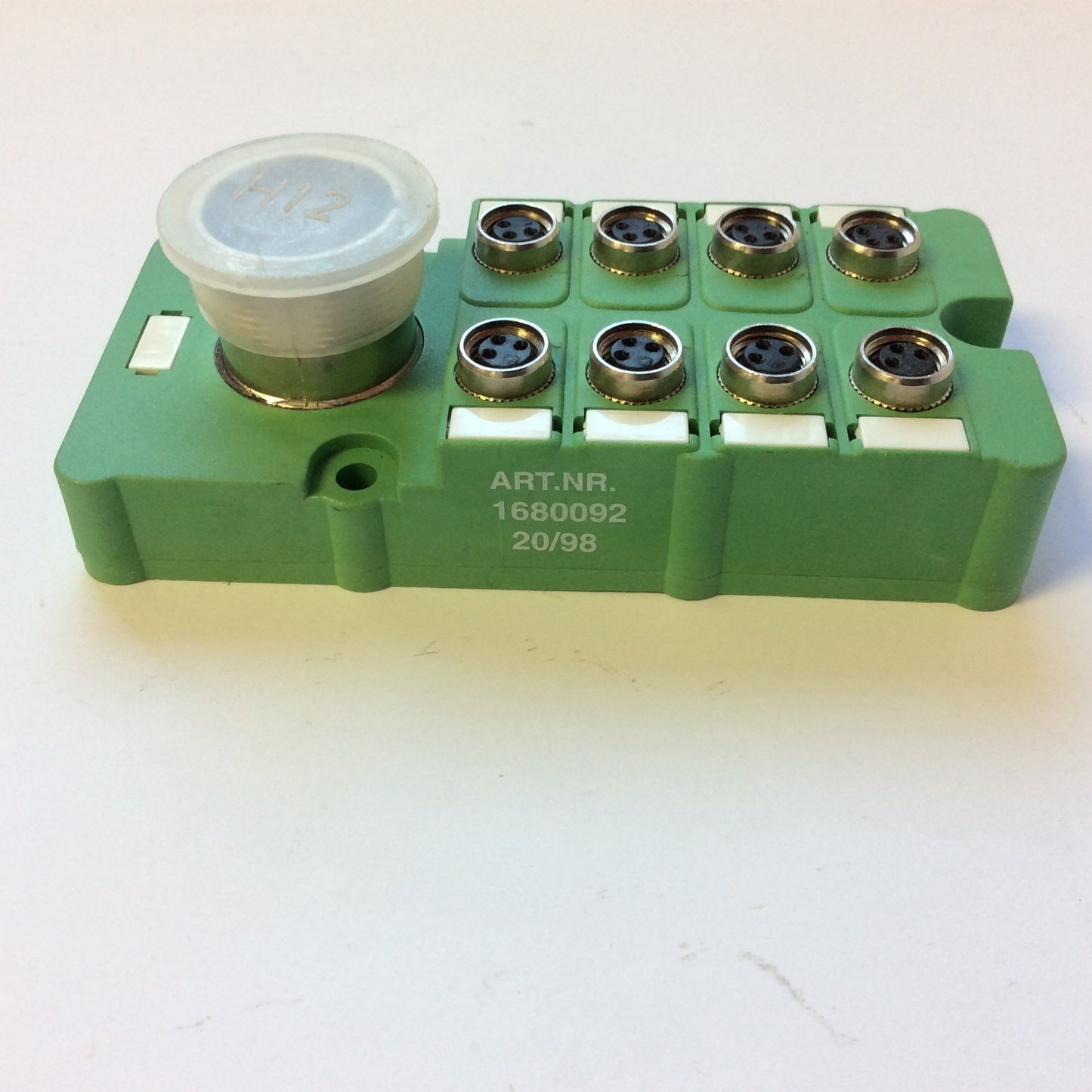 Used Phoenix Contact 1680092 Housing SACB-8/ 3P-12CON-M8, 24VDC M8 Socket 3-Positions