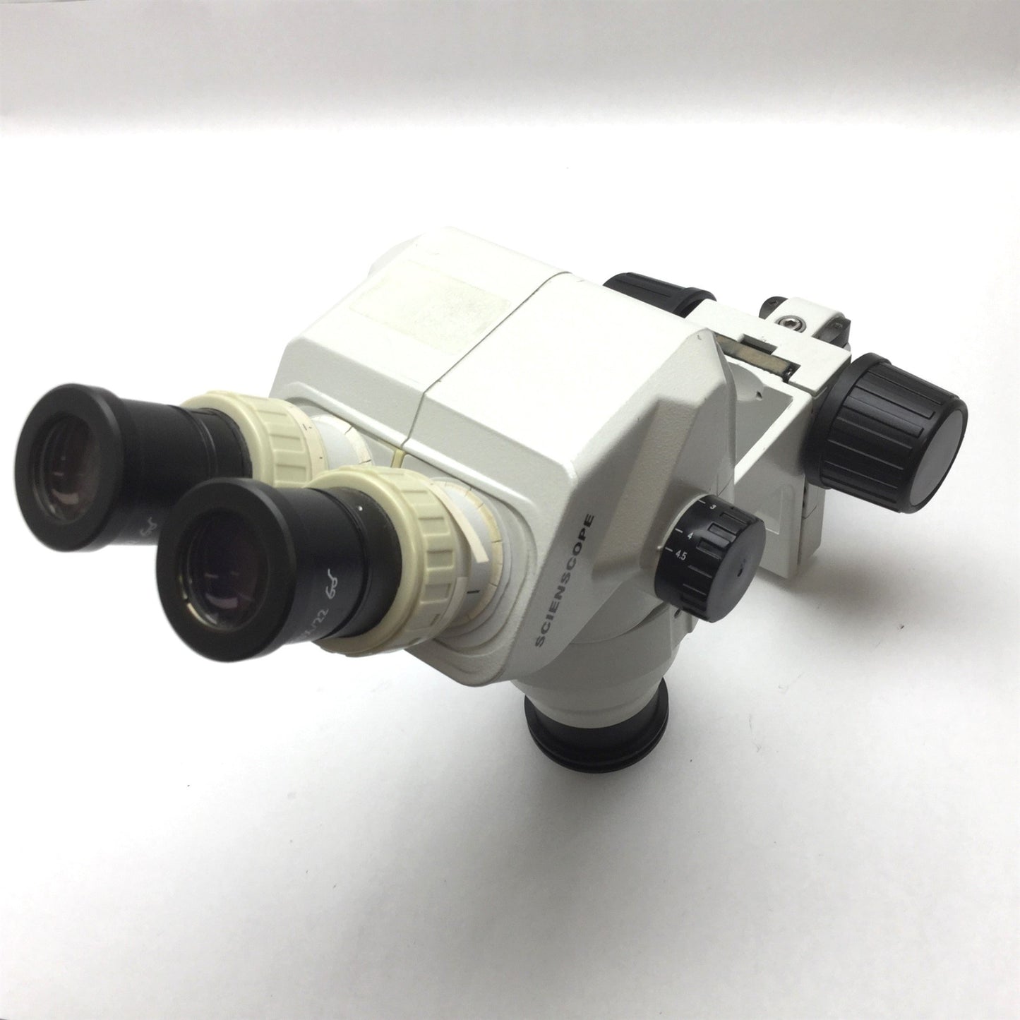 Used Scienscope SSZ Model Stereo Zoom Binocular Microscope Head, With Focus Adjuster